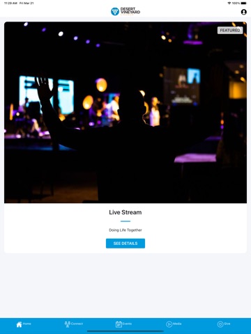 Desert Vineyard Church iPad screenshot