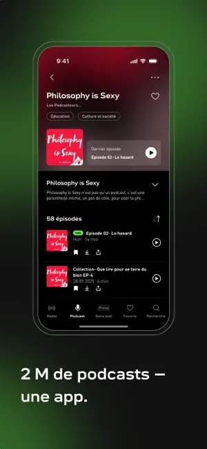 radio.fr - radio et podcast iPhone screenshot 5