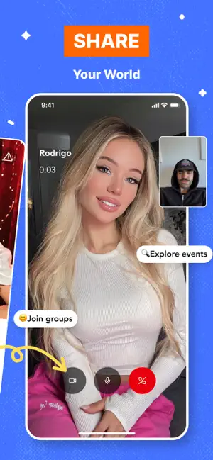 Kissy - Live Call, Group Chat iPhone screenshot 2
