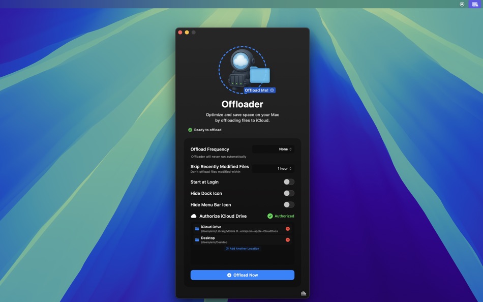 #3. Offloader (macOS) By: Eric Mann