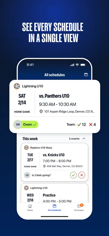 TeamSnap ONE screenshot 4 of 7