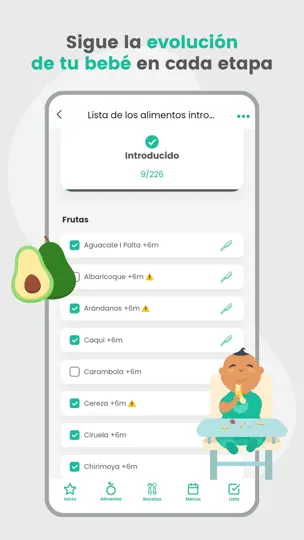 Captura de pantalla de BLW Ideas - Recetas Para Bebé en iPhone 8
