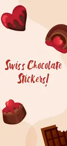 Swiss Chocolate Stickers! screenshot #1 for iPhone