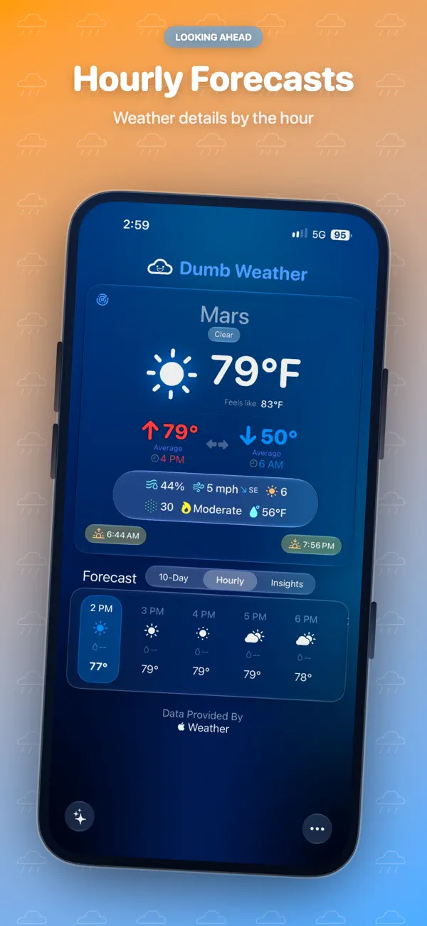 Dumb Weather iPhone App Screenshot 5 – Wetter
