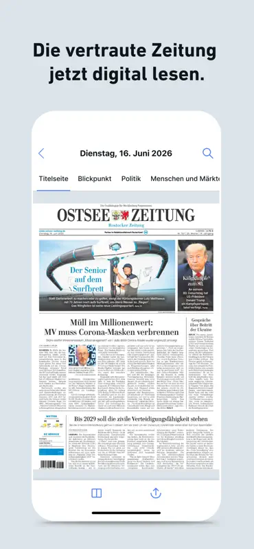 OZ E-Paper: News aus Rostock screenshot 3 of 5