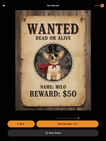 Wanted Poster Maker iPad screenshot