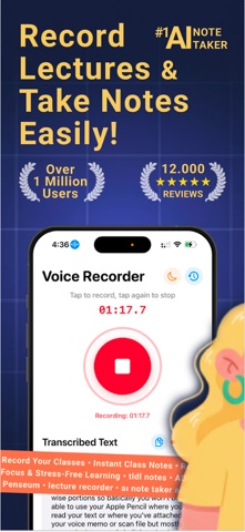 TLDL: Notes Voice Recorder AI iPhone screenshot
