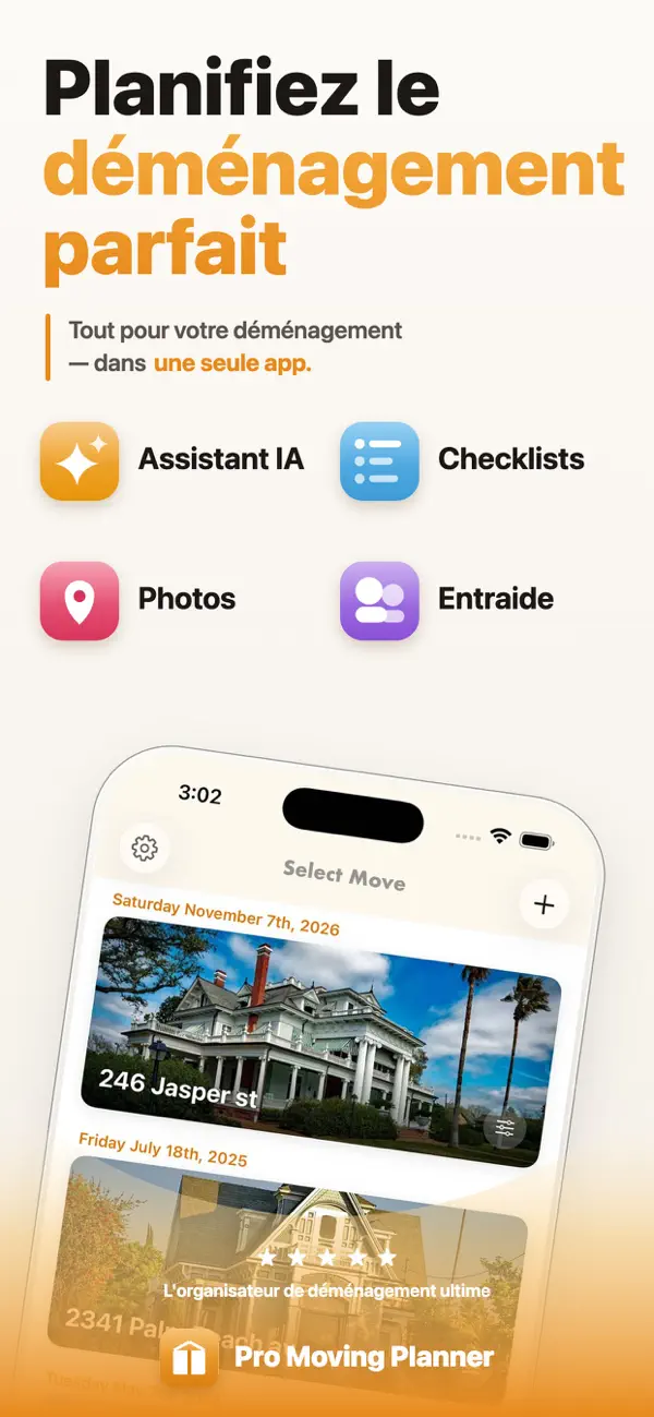 Screenshot #1 pour Pro Mover Planner