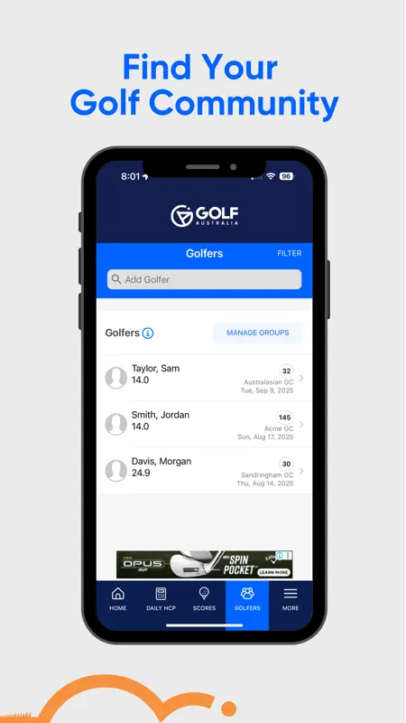 Golf Australia Official App screenshot 1 of 2