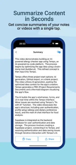 Tube Summary - AI Assistant screenshot 2