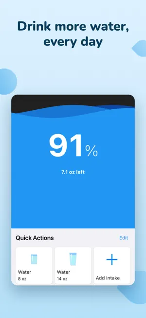 Daily Water Tracker & Intake screenshot 1