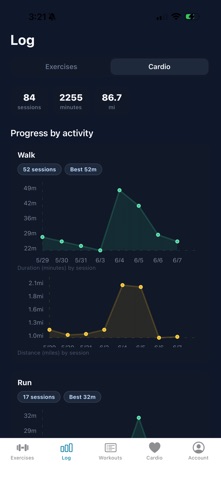 Progressive Growth Tracker screenshot