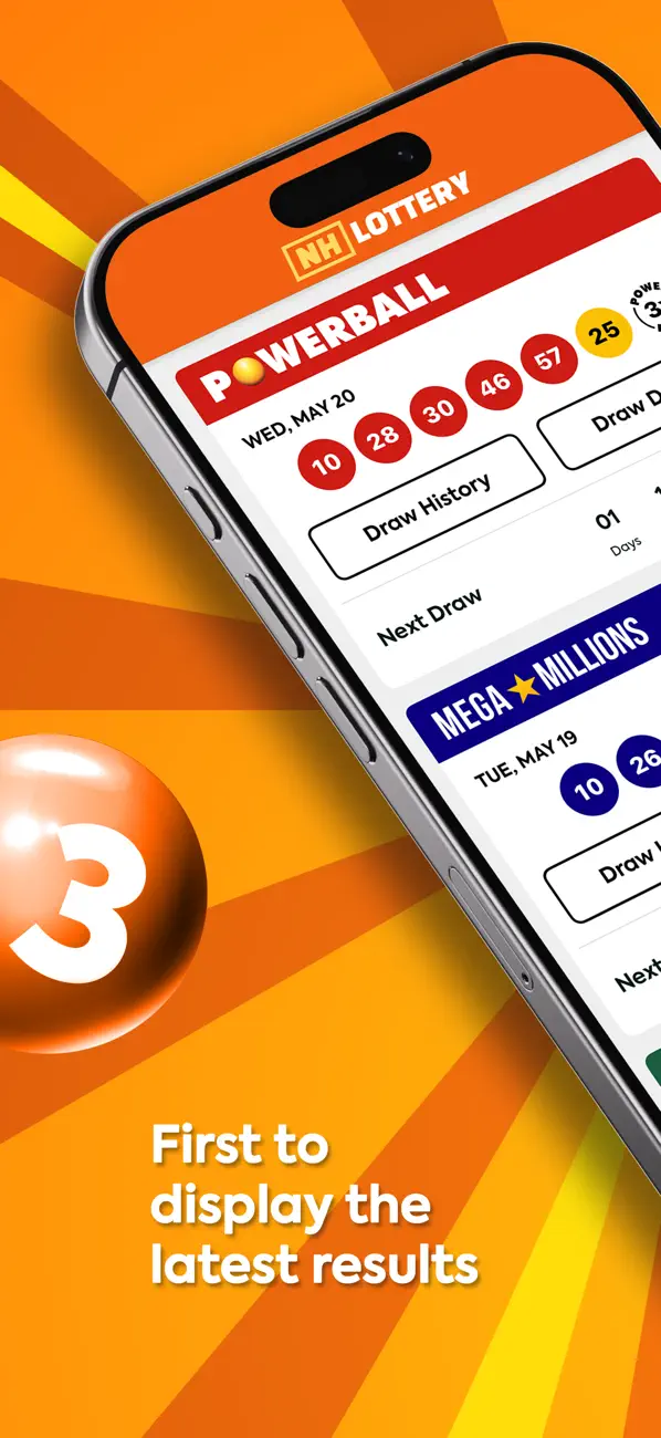 Screenshot #1 pour NH Lottery Numbers