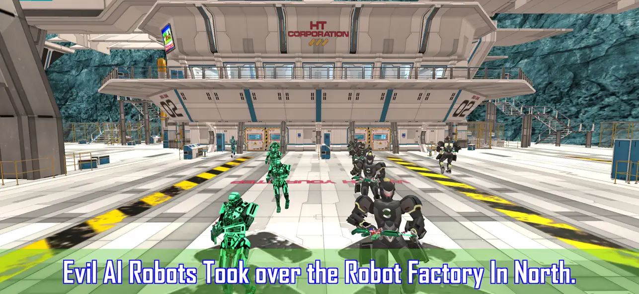 Screenshot #1 pour Robots Warrior Attack Bots War