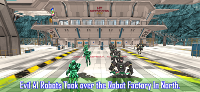 Robots Warrior Attack Bots War Screenshot 1 of 5