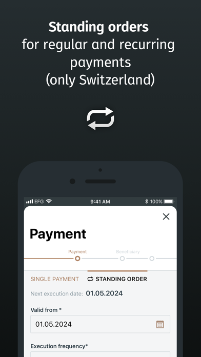 EFG Banking Screenshot
