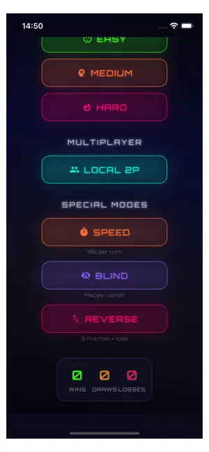 XOXO - Neon Tic Tac Toe screenshot 3