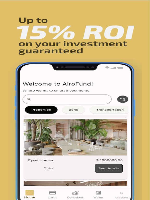Screenshot #5 pour Airofunds mobile app