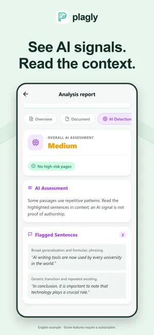 Plagly: AI & Plagiarism Check screenshot 2