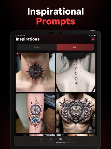 AI Tattoo Generator - Inkor iPad screenshot