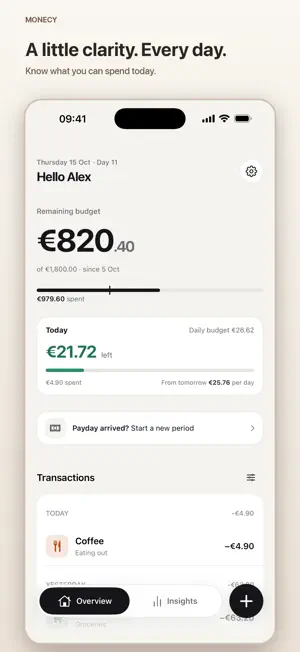 Monecy - Payday Budget screenshot 1