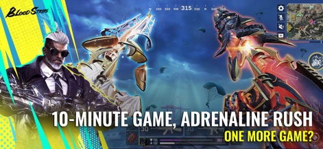 Blood Strike - FPS for all - The app delivers intense, fast-paced 10-minute matches, highlighted by players deploying from the sky and engaging in thrilling, action-packed combat.