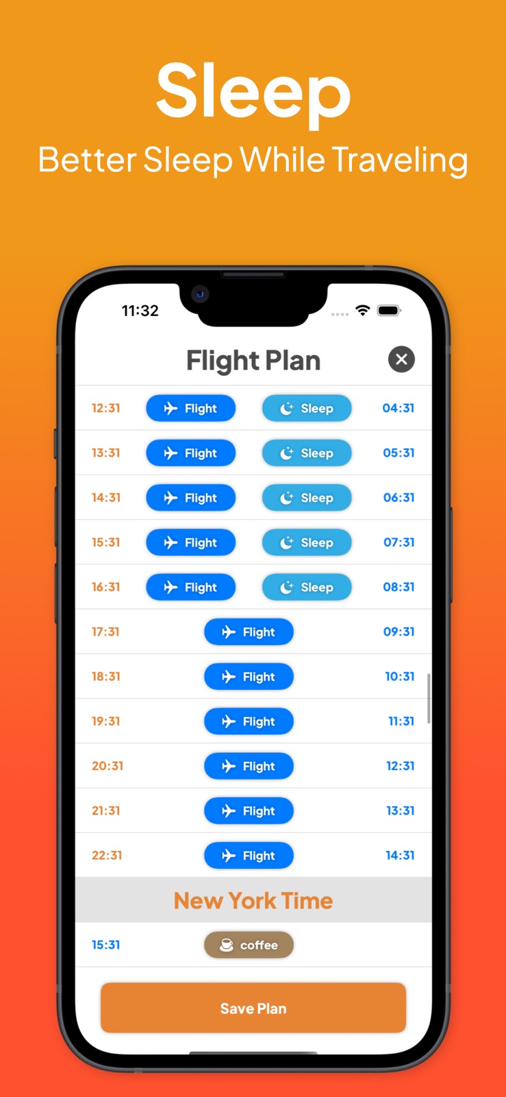 Jet Lag Time Zone Shifter iphone screenshot 3