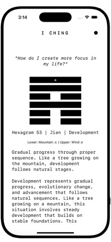 I CHING 1 iPhone screenshot