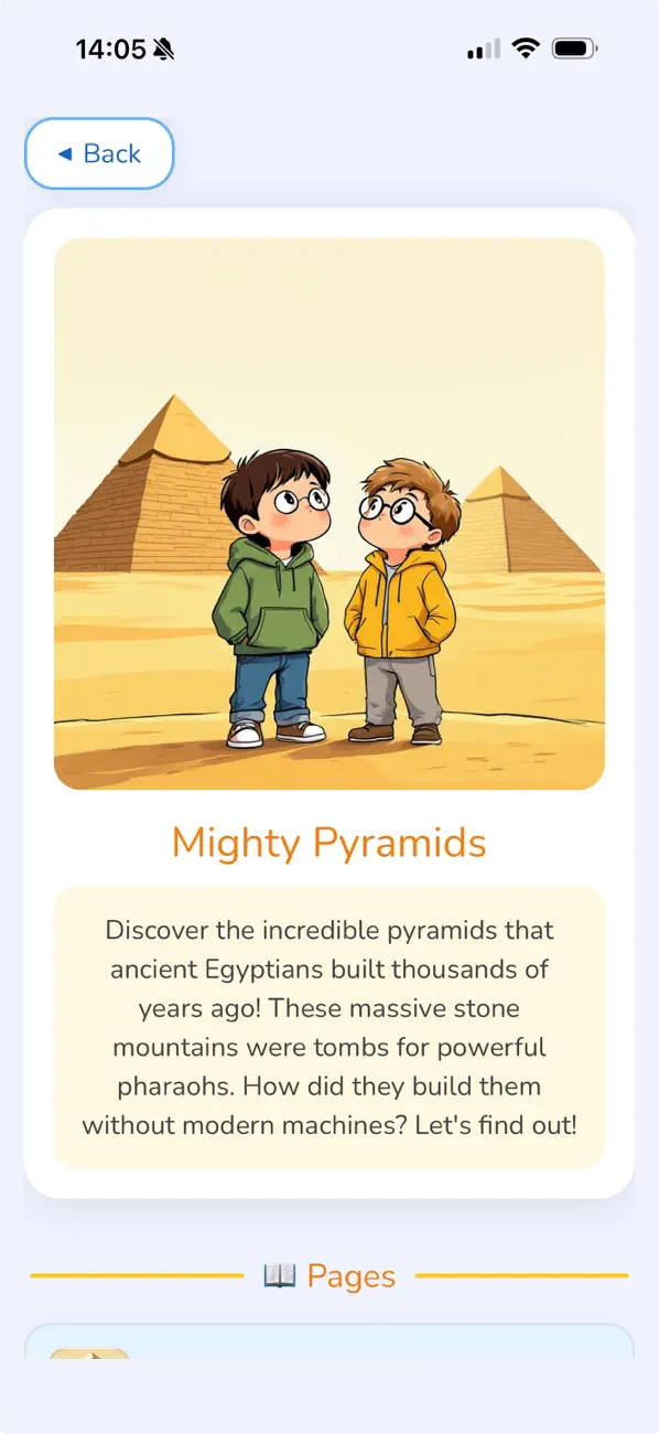Screenshot #2 pour Histoire Enfants-Egypte
