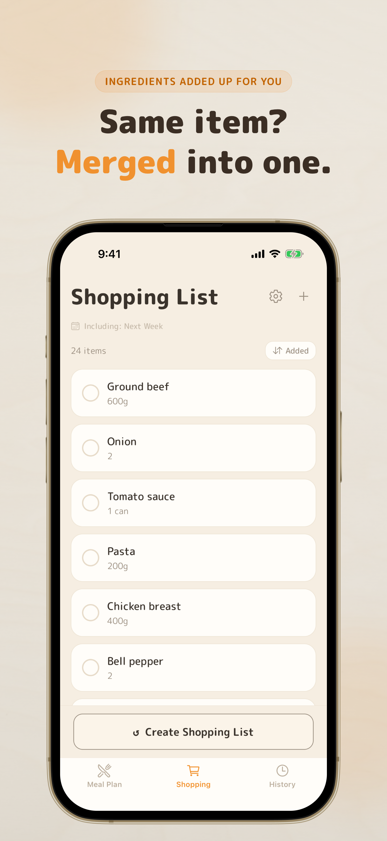 KondateCart: Meal Plan & List screenshot 2