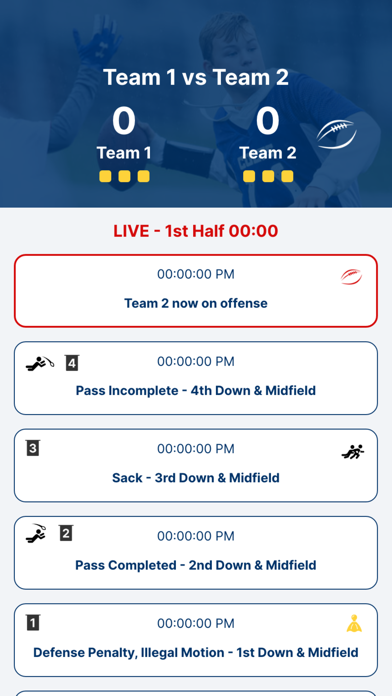 GameManager: Live Scorekeeping Screenshot