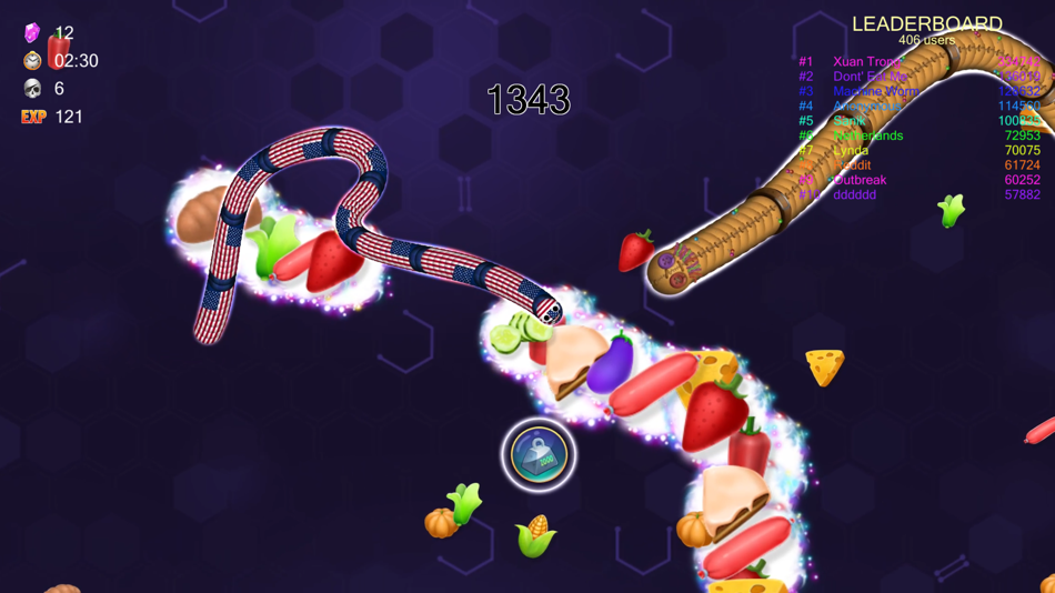 #2. Worm.io - Snake & Worm IO Game (iOS) 来自: Quyen Doan