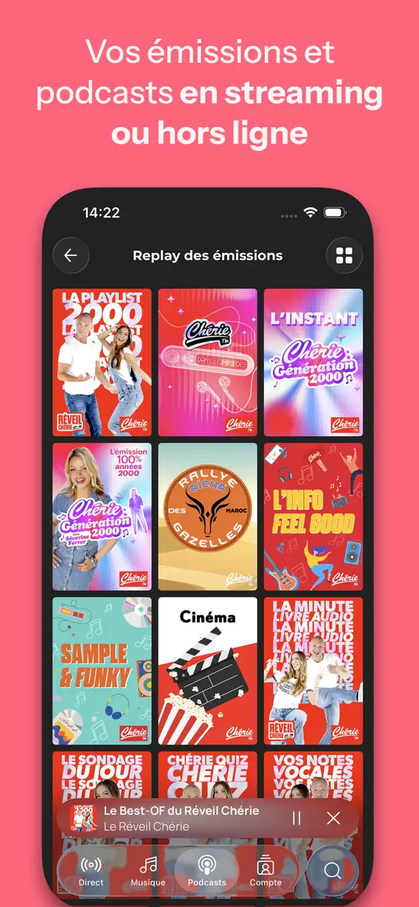 Screenshot #3 pour Chérie FM : Radios & Podcasts