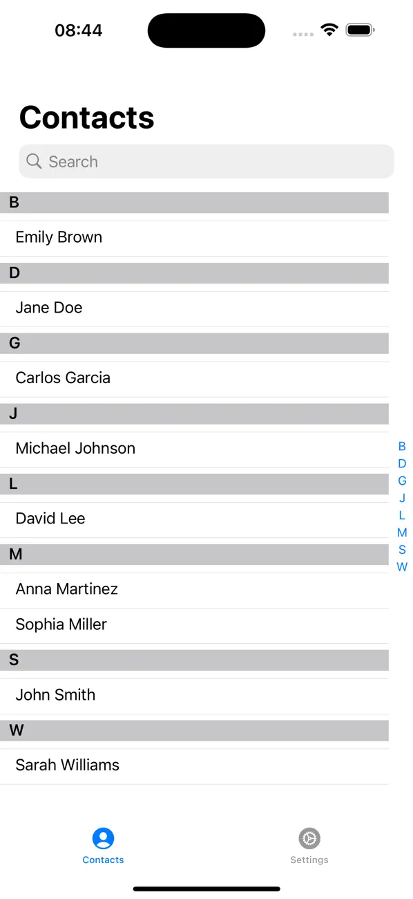 Screenshot #2 pour ACS Contacts