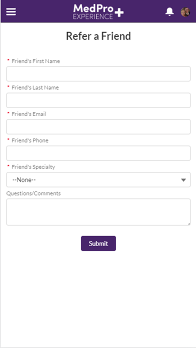 MedPro Experience Plus iPhone screenshot 5 - Business app