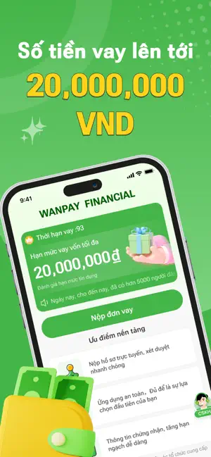 WANPAY FINANCIAL iPhone screenshot 1