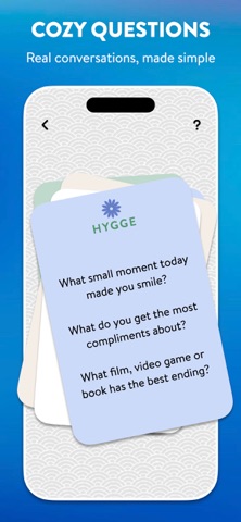 Hygge – Cozy Questions Game iPhone screenshot
