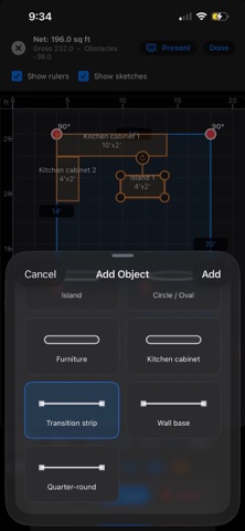 Floor Measure & Quote iPhone screenshot