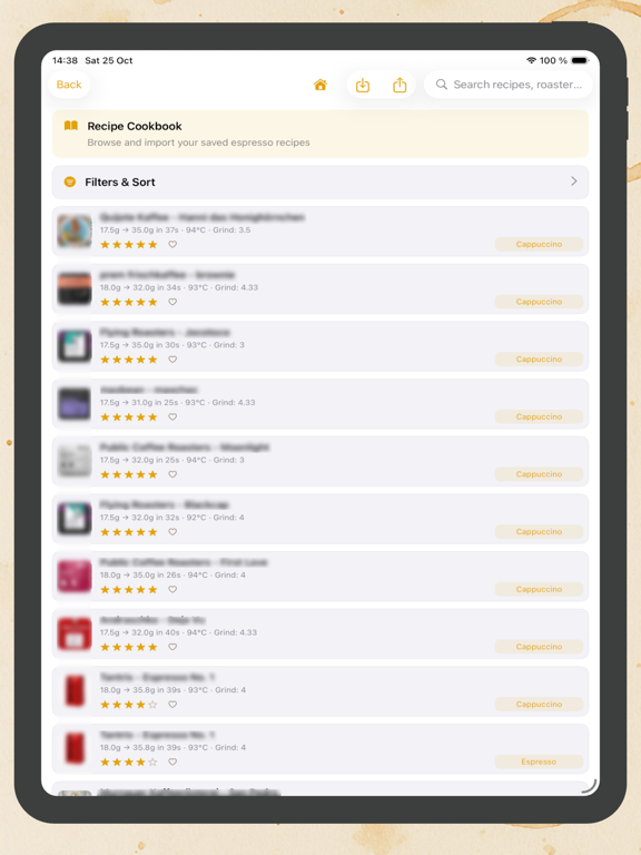 Coffee Rings iPad screenshot