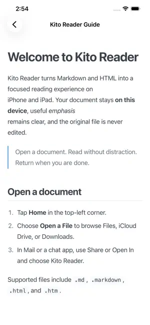 Kito Reader screenshot 2