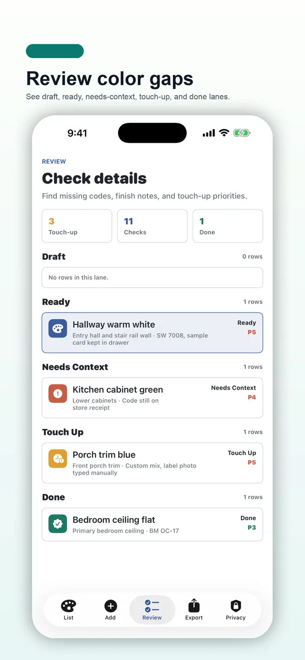 Screenshot #3 pour Paint Color Match Pad