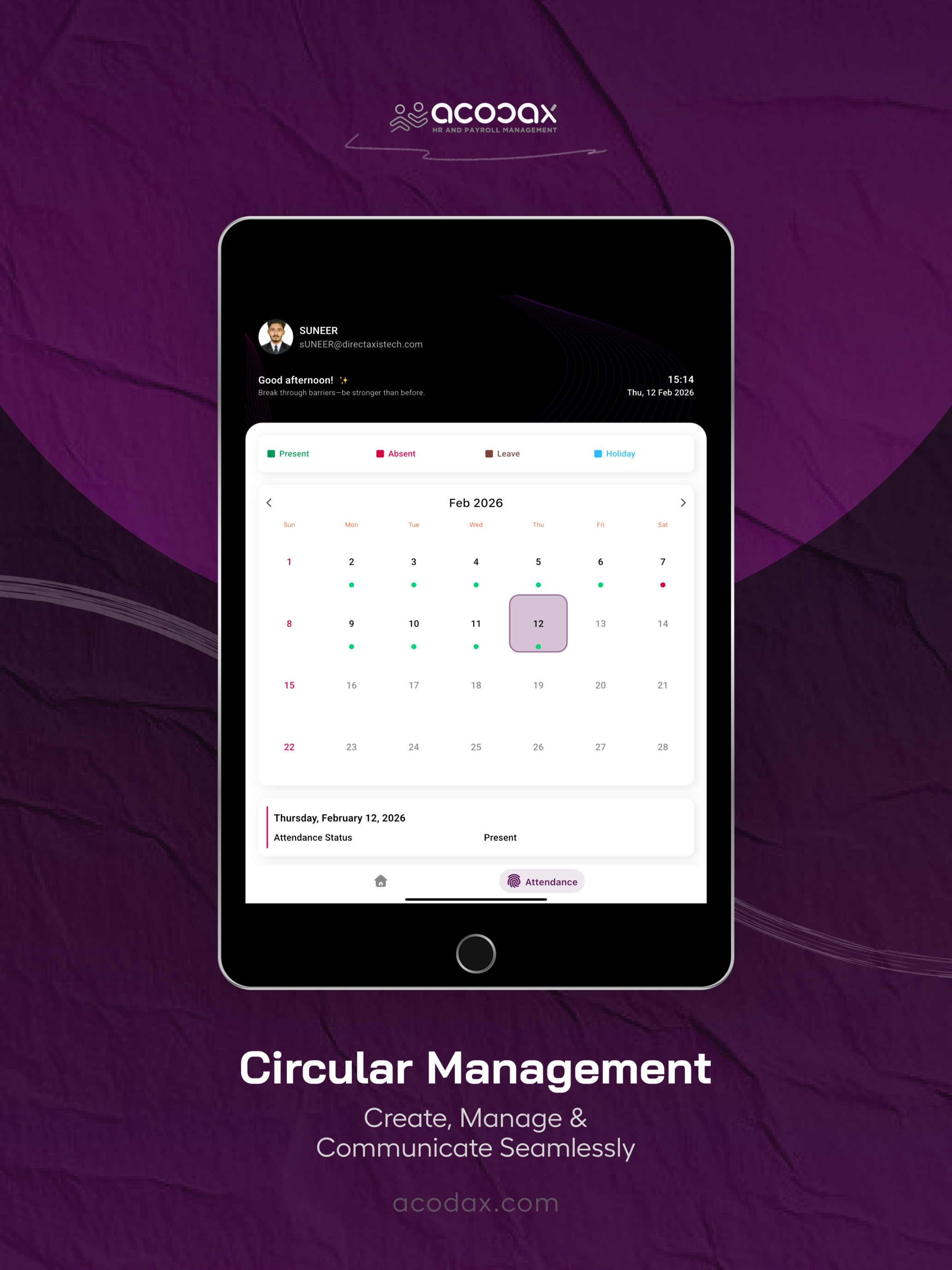 Acodax HRM screenshot 10