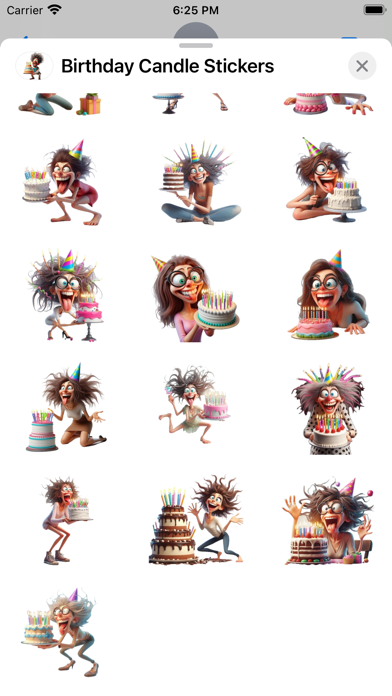 Screenshot #3 pour Birthday Candle Stickers
