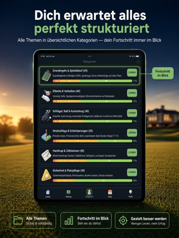 Platzreife Golf iPad screenshot