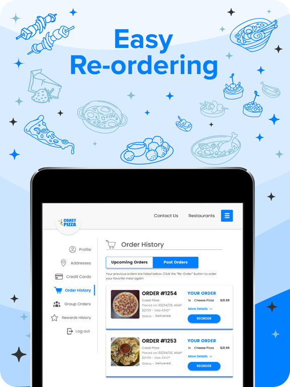 Coast Pizza iPad screenshot 2 - Food & Drink app
