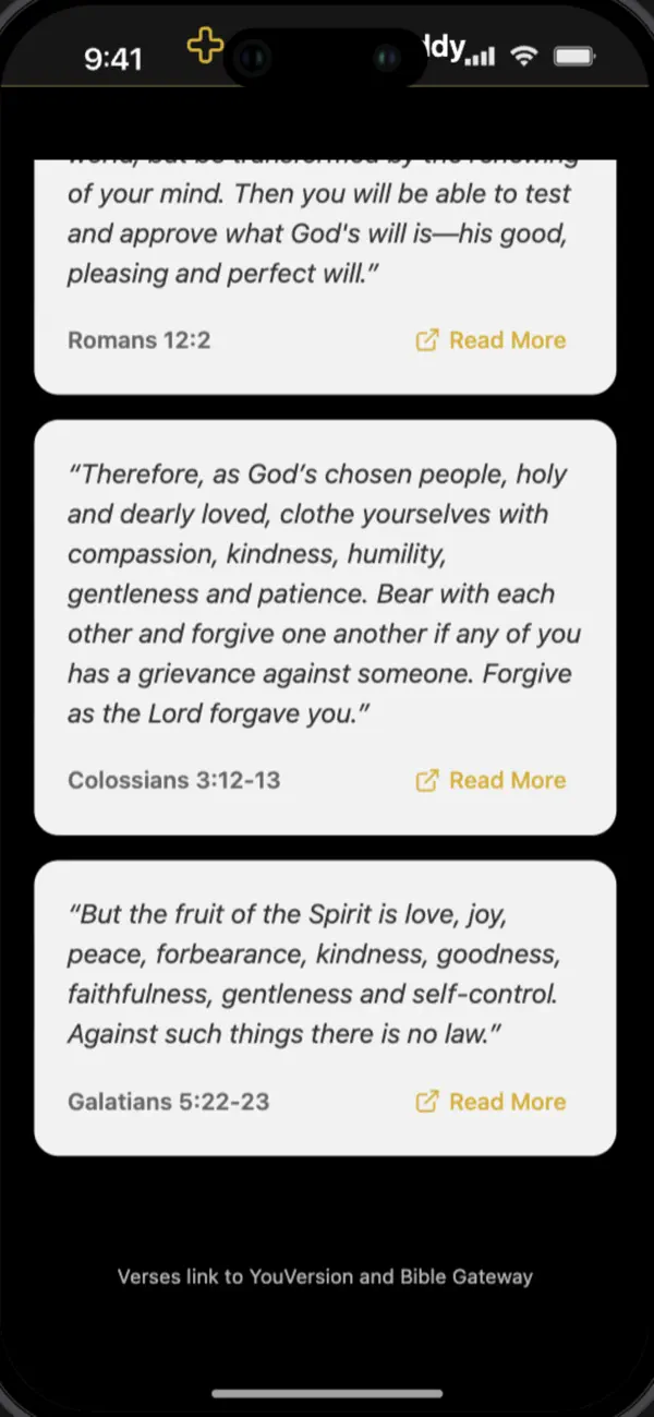 #1. Scripture Buddy (iOS) di: Nwoyi Douglas