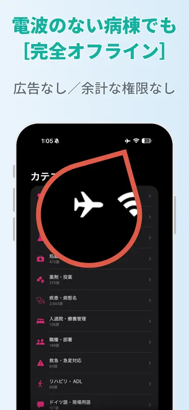 医療略語集 - 看護師・研修医のカルテ略語辞典 screenshot 4 of 5