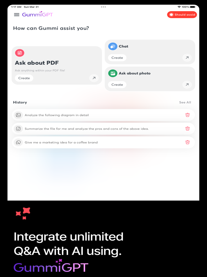 #4. Gummi: All-in-One AI Chatbot (iOS) 来自: NOVA UNIVERSE SOFTWARE COMPANY LIMITED