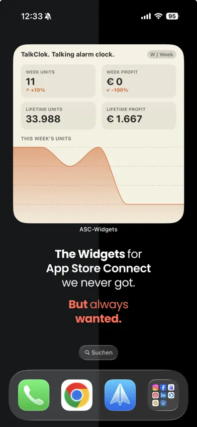 Widgets -for App Store Connect screenshot 1