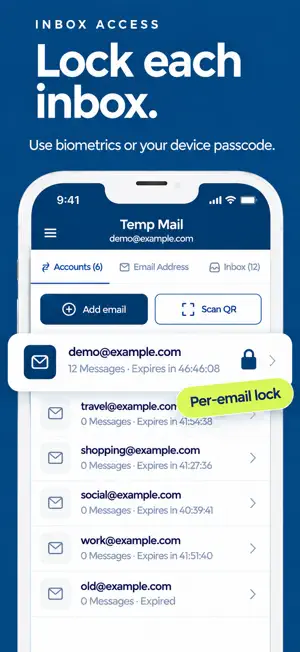 Temp Mail - Temporary Mail Box screenshot 2
